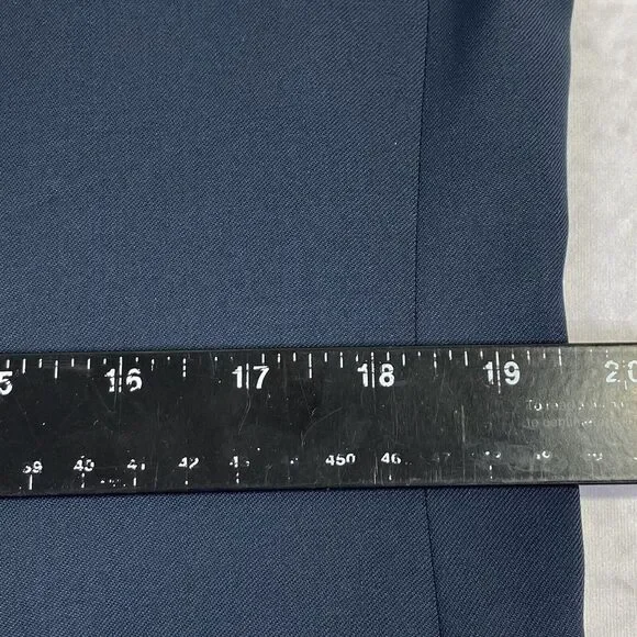 Canali Mens Wool Solid Navy Three Button Long‎ Sleeve Blazer Jacket Size 48R - Picture 10 of 16